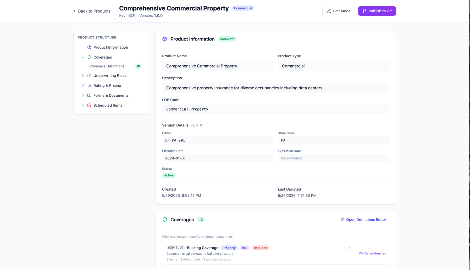 ProductCore product builder